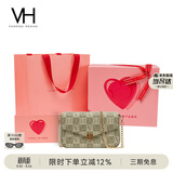 VANESSA HOGAN VH女包山茶花信封包轻奢老花链条小包单肩斜挎包生日礼物送女友