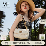VANESSA HOGAN VH女包茵然软包轻奢小香风斜挎小包菱格链条单肩腋下包生日礼物