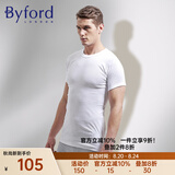 百富（BYFORD）男士汗衫T恤棉针织短袖打底衫运动内衣男上衣打底内衣MW8821 白色 M