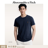 Abercrombie & Fitch经典小麋鹿图案情侣柔软纯棉短袖T恤上衣26春夏男装124-6014 海军蓝 M (180/100A)