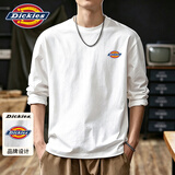 Dickies长袖T恤男士纯棉圆领宽松经典基础款春秋季打底衫上衣服