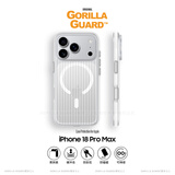 猩球卫士高级感防指纹适用iPhone18ProMax磁吸手机壳苹果18/17ProMax保护套超薄行李箱条纹磨砂外壳白