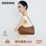 DISSONA【董洁同款】迪桑娜女包吐司包腋下包手提单肩包 礼物 棕色