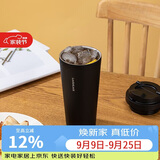 乐扣乐扣（LOCK&LOCK）遇见元气保温保冷咖啡杯弹跳盖男女颜值水杯550ML黑色