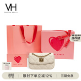VANESSA HOGAN VH女包茵然软包轻奢小香风斜挎小包菱格链条单肩腋下包生日礼物
