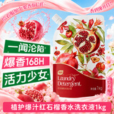 植护红石榴果香氛洗衣液2斤大袋装 持久留香去污渍去黄内衣裤旅行家用