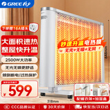 格力（GREE）电热膜电暖器取暖器节能低耗立体速热智能控温取暖炉2500w大功率烤火炉电暖气 机械款NDYQ-X6025
