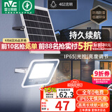 雷士（NVC）太阳能户外照明灯室外庭院灯路灯投光灯光控遥控402lm+约25m²