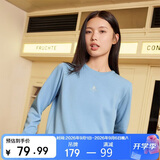 361°卫衣女秋季外套运动休闲套头衫宽松圆领长袖上衣662334801D-8