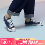 匡威（Converse）男鞋女鞋新款ALL STAR帆布鞋经典潮流低帮情侣鞋百搭休闲运动鞋 102329 海军蓝 35