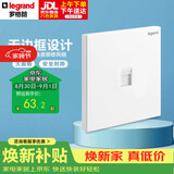 罗格朗（LEGRAND）开关插座面板 仕典系列玉兰白色墙壁插座 86型六类网线插座