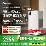 树新风【旗舰新品】G2Max空气净化器无雾加湿净化一体机家用卧室母婴专用静音除菌 2806ml/h加湿量
