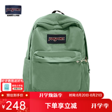 JANSPORT杰斯伯书包轻便双肩包男女旅行包简约背包电脑包学生校园 4QUE96D橄榄绿-侧袋+隔层