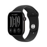 Apple/苹果/苹果 Watch Series 12 智能手表GPS款46毫米黑色铝金属表壳黑色运动型表带M/L MJFH4CH/B