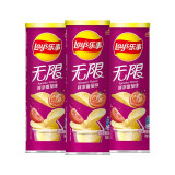 乐事（Lay's） 无限桶装薯片年货双旦休闲食品104g罐装零食礼包办公休闲小吃 104g*3罐 鲜浓番茄味
