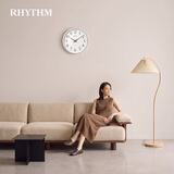 丽声（RHYTHM）静音客厅挂钟现代简约创意挂表时钟卧室表挂墙32cm白CMG529XC03