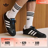 adidas T头鞋 K 74复古风薄底运动鞋平底鞋男女阿迪达斯三叶草   黑色/亮白/树脂黄(推荐脚型偏胖选大半码)   37