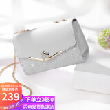 爱情海牛皮包包女包轻奢品牌链条单肩斜挎包女生日礼物高级感送女友老婆