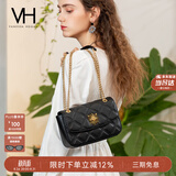 VANESSA HOGAN VH女包茵然软包轻奢小香风斜挎小包菱格链条单肩腋下包生日礼物