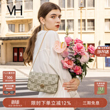 VANESSA HOGAN VH女包山茶花信封包轻奢老花链条小包单肩斜挎包生日礼物送女友