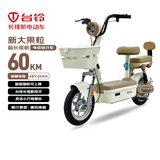 台铃电动自行车新大果粒2026新国标可上牌48V20Ah铅酸电池通勤代步电动车电自香草白