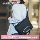 光影行星（GYXX）盖亚斜挎包单反相机包单肩大容量男女适用专业斜挎摄影包 黑-中【可装1机2镜,14寸电脑】
