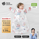 贝肽斯婴儿睡袋夏季空调房宝宝睡袋新生儿童一体防踢被幼儿防惊跳纱布被 【夏天】（前6后4 20-25℃）赤兔 M码 建议身高65-85cm年龄9月-2岁