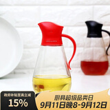 乐扣乐扣(LOCK&LOCK)大容量玻璃油壶油瓶醋酒酱油调味壶550ml红色