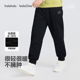 巴拉巴拉童装儿童裤子加绒男童女童2026秋冬装新款束脚运动休闲裤保暖长裤