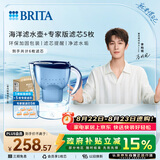 碧然德（BRITA）过滤净水器 家用滤水壶 净水壶 海洋系列 3.5L（蓝）+专家版滤芯5枚 环保加固包装