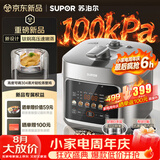 苏泊尔（SUPOR）小金刚电压力锅钛钢0涂层新品速嫩蒸鲜呼吸5L超高压100kPa 2000W上蒸下煮电饭煲4-6人SY-50FC5133