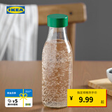 宜家（IKEA）SPARTANSK斯坝唐水瓶便携冷水杯饮料杯咖啡杯牛奶瓶 水瓶0.5L+瓶刷