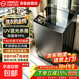 扬子（YANGZI）集团洗衣机大容量波轮智能蓝光除菌全自动家用洗烘一体洗衣机全自动洗脱一体甩干机 15KG 蓝光智能除菌+洗脱一体 波轮