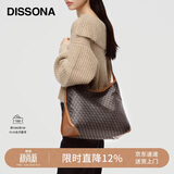 DISSONA【董洁同款】迪桑娜幸运锦囊女包hobo包单肩腋下包礼物 棕色-大号