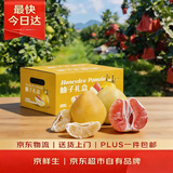 京鲜生 双色蜜柚/柚子 2粒装 净重5-6斤 单果2-3斤  生鲜中秋水果礼盒