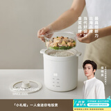 olayks立时 出口日韩迷你电饭煲1-2人 小电饭锅小型 1.2升多功能家用小2人煲汤煮粥米饭锅内胆不粘可保温 1.2L 【陶瓷釉内胆】+PP蒸笼
