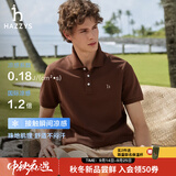 HAZZYS【情侣款】哈吉斯男女装 26夏季上衣凉感短袖POLO衫 棕色BW -男款【凉感】 XL （180/100A 50）