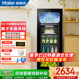 海尔（Haier）冰吧【独立冷冻区】家用客厅冷藏柜红酒柜冷冻展示柜办公室冰箱茶叶水果保鲜柜现货速发 167升快捷制冰丨冷冻区丨离子杀菌丨防雾 167L