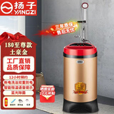 扬子移动式洗澡机节能语音家用不锈钢储水租房速热简易热水器即热智能淋浴卫生间热水器遥控洗浴断电 【断电洗浴】180至尊款土豪金+三通水龙头