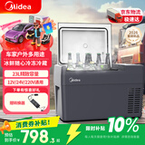 美的（Midea）车载冰箱压缩机23L货车轿车冰箱双温冷冻冷藏可结冰户外CL-25SMB