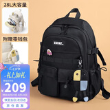 第九城（V.NINE）书包初高中生双肩包男女生14/15.6英寸电脑包大学生双肩旅行背包