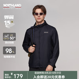 诺诗兰（NORTHLAND）【蝉翼15】户外防晒衣夏季男士UPF50+防晒服原纱防晒皮肤风衣 暗蓝宝石色-男 190
