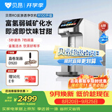 贝昂台式净饮机净水器RO反渗透弱碱富氢水气泡水即热式直饮机一体机R100升级家用免安装茶吧机 R100升级款（弱碱富氢）