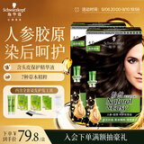 施华蔻（Schwarzkopf）怡然滋养染发霜4.0自然棕色*2 染发剂染发膏人参多次盖白补染