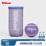 Wilson威尔胜2025全新配色罐装网球2颗装 落日紫色【球上数字随机】