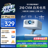 夏新（Amoi）Q1Plus投影仪家用AI智能投影机便携卧室手机投影（光学电子对焦 高清画质 百元机皇)