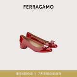 菲拉格慕（Ferragamo）女士Vara蝴蝶结高跟鞋  0591964_1D _ 75 礼物送女友