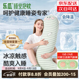 乐瓜睡觉抱枕夏季女生夹腿凉感抱枕长条靠枕床上靠垫等身靠背垫可拆洗 加大号凉皮款（锦氨） 萌萌恐龙