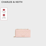 CHARLES&KEITH质感菱格链条小方包钱包斜挎包包女包生日礼物送女友CK6-10680924