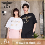BOY LONDON夏季短袖情侣男女同款小熊涂鸦满印潮牌T恤N01909 黑色 XS 此款偏大，建议拍小一码